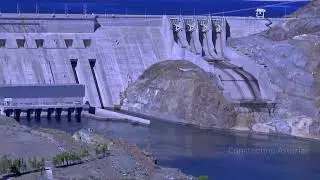 Presa Piedra del Águila. Argentina. Alarma. Pescador en el agua. Venta de acciones en 2025. #dique