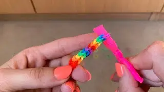 3D Loom Band Bracelet tutorial @craftylss2042 #loomband #rainbowloom #loombracelet