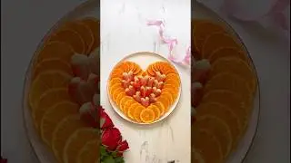 Let&rsquo;s make Valentine&rsquo;s Fruit Platter &hearts;️ So Easy, healthy and beautiful 🌹 #fruitplate #fruitcutting