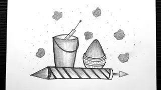 Holi Pichkari Drawing || How To Draw Pichkari Drawing || Pencil Drawing || Pencil Sketching