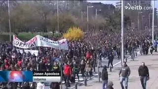 Cinco detenidos en Pamplona durante las protestas contra la LOMCE