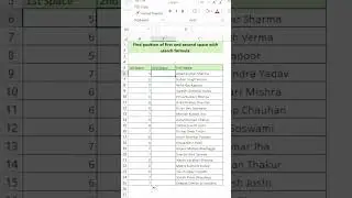 Excel SEARCH Function Explained | Find Text Position Easily!   #excel