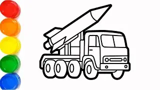 How to Draw a Missile Launcher Truck | Step by Step Drawing