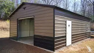 Check out this Custom Metal Garage from Eagle Carports, Inc!