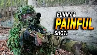 Funny Paintball Sniper hit‼️So PAINFUL #Shorts