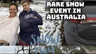 My First Time Seeing Snow!! Rare Snow event hits eastern Australia.