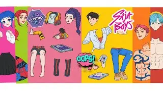 KPOP DEMON HUNTERS | HUNTRIX RUMI and JINU IN FANSIGN DAY | STICKER BOOK DIY 