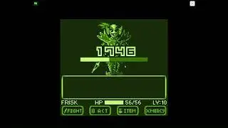undertale game boy undyne the undying no hit