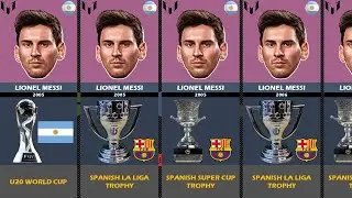 comparison: the GOAT lionel messi most career all trophies