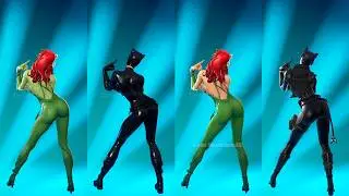 Fortnite Gnarly Emote With Poison Ivy Cat Woman Skin Thicc 🍑😜😱🔥 Who Won ?