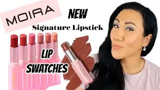 NEW Moira Cosmetics Signature Lipstick + Colourpop Lux Lipstick | Lip Swatch Party