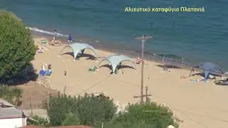 The new fishing shelter in Platanias, mount Pelion (Greece)