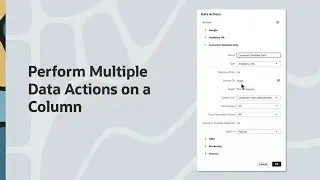 Выполнение множественных операций с данными в столбце в Oracle Analytics