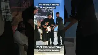 #APSAttack Speech Competition Winner The Wisdom School Mirpurkhas #shorts #shortvideo #youtubeshorts