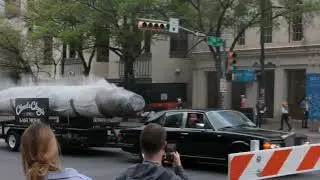 Cheech Marin and Tommy Chong tow a giant joint to the SXSW premiere of 