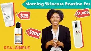 Dermatologist Builds Flawless Morning Skincare Routine for $25, $100, and $1K! | Play Money