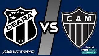 🔴 CEAR&Aacute; X ATL&Eacute;TICO MG GAMEPLAY PES 21 PS5 4K HDR/01/06/2025