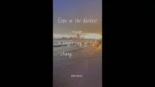 The smallest light still breaks the dark 🌤️ #MindSoul #Hope #healinglight