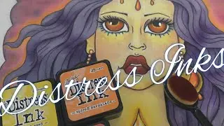 How I Use Distress Inks In My Adult Coloring Books