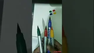 #unboxing #brushpen #canvas brush pens,set of 14 pens and 5 canvas papers😍 #shorts #cutemiss