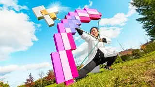 I built a Giant Minecraft Bow & Arrow