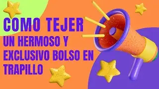 Como tejer un hermoso y exclusivo bolso en trapillo 