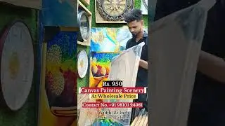 canvas painting scenery at wholesale price #wholesale #scenery #scenerypainting #shorts #youtube