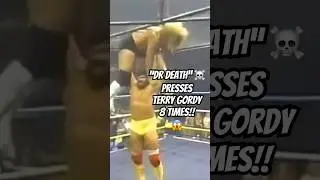 &ldquo;DR DEATH&rdquo; ☠️ Steve Williams Presses TERRY GORDY 8 Times!! 😱@bladerope #WarGames