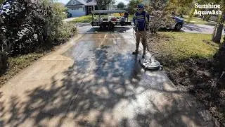 Years of Buildup Removed! Driveway & Curb Cleaning Transformation | Foster&rsquo;s Creek Palmetto, FL