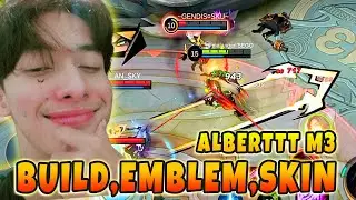 SAMAIN 100% BUILD, EMBLEM, SKIN ALBERTTT DI M3!! SKILL NULAR!! - MOBILE LEGENDS