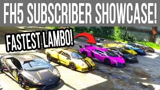 Forza Horizon 5 - FASTEST LAMBORGHINI CHALLENGE! (SUBSCRIBER SHOWCASE RETURNS)