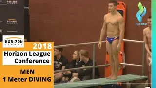 Конференция Horizon League по прыжкам в воду с дистанции 1 метр среди студентов-юношей 2018 года ...