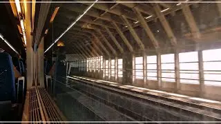 4K High Speed Train Ride Ambience | KTX Bullet Train to Busan | ASMR
