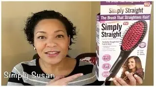 SIMPLY STRAIGHT | Ceramic Straightening Brush | REVIEW & DEMO