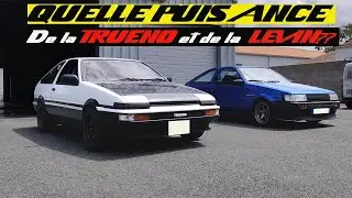 PASSAGE AU BANC DE L' AE86 TRUENO ET DE MA AE86 LEVIN? COMBIEN DE CV??