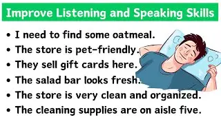 100 Sentences in English With 'Shopping at the Supermarket' | Learn While You Sleep