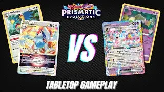Lugia VSTAR vs Sylveon Lost Box | Prismatic Evolutions Pokemon TCG Tabletop Gameplay