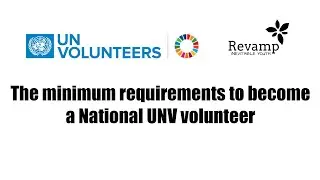 UN Volunteer Program || UNDP || Shilpa Sarathy || UNV || Revamp Ed