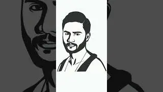 #lineart #practice #portrait #vectorart #shorts