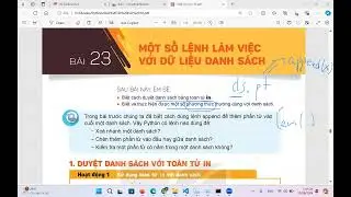 Python - Một số lệnh làm việc với kiểu dữ liệu danh sách