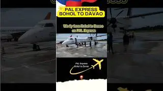 PAL Express from Bohol to Davao! Dash-8 Plane #philippineairlines #dash8 #bohol #davao