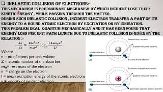 Interaction of light charged particle with matter (basics of nuclear physics)