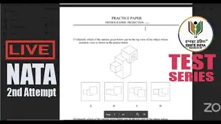 3D VIEW NATA 2021 PART -A  NEW PATTERN CLASS  #NATA2021 #LIVECLASSES