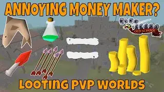 LOOTING For 1 Hour (PVP WORLDS) | OSRS Money Making