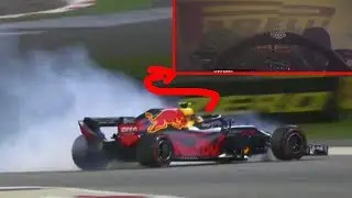 MAX VERSTAPPEN CRASH AT BAHRAIN GP 2018 F1 - RED FLAG IN Q1 QUALIFY