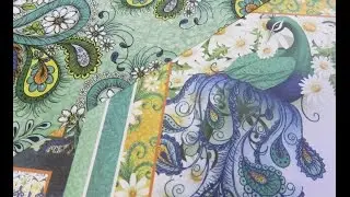 Heartfelt Creations Paisley Peacock Collection Close Up