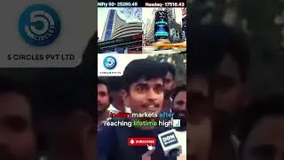 Indian Markets after reaching lifetime high || By 5 Circles #nifty50 #funny