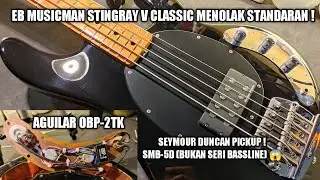 Instal Preamp Aguilar OBP2 & Pickup Seymour Duncan SMB-5D di EB Musicman Stingray V Classic !