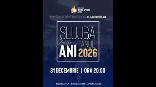 SLUJBA DINTRE ANI |  Live, 31 Decembrie 2025