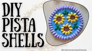 How to Make Wall Hanging Crafts using Pistashells 😍|DIY Sunflower Crafts ideas|Home Decor #diycraft